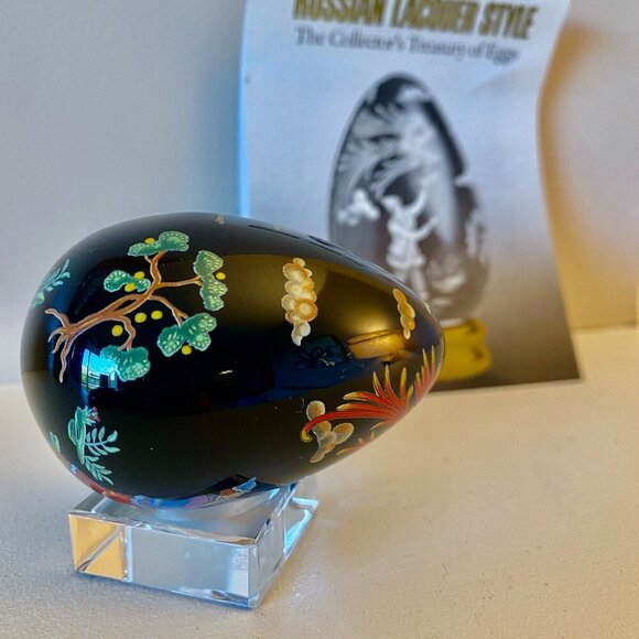 Vintage Lacquer Style Franklin Mint Egg - Picture 3 of 7